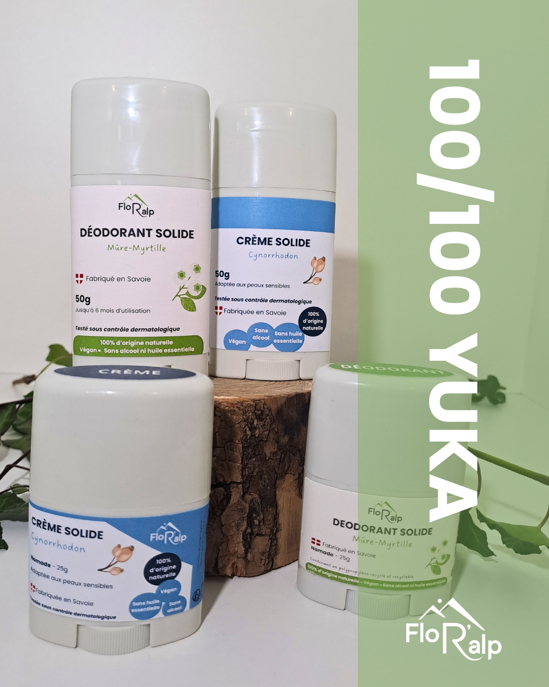 Yuka : pourquoi les cosmétiques FloR’alp obtiennent la note maximale de 100/100 ?