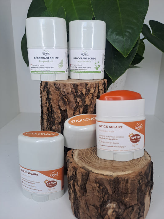 Déodorants et sticks solaires nomades - Pack Sportif