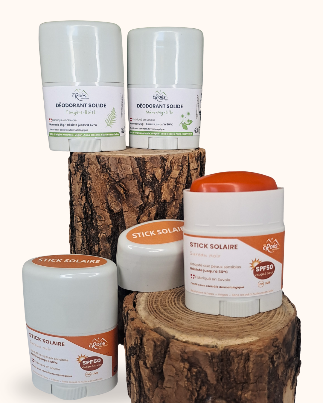 Déodorants et sticks solaires nomades - Pack Sportif